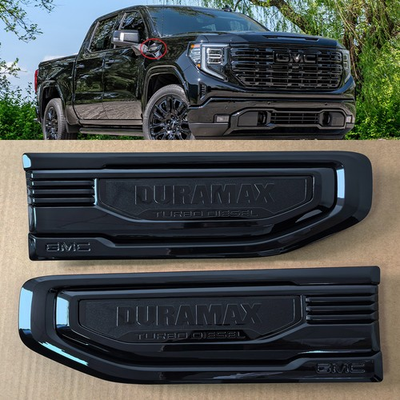 #ad OEM 2019 GMC Duramax Diesel Turbo Vent Emblem for Sierra 1500 Black 86532091 $74.96