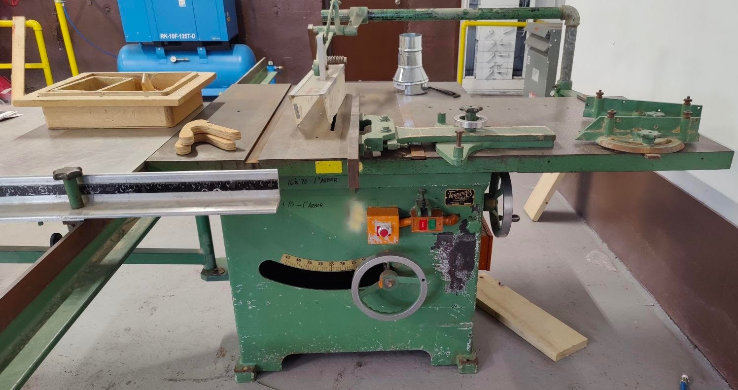 Tannewitz Model XJW Sliding Table Saw 10hp W/ Fence & 2 Miter Gauges (6127)