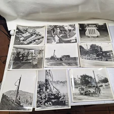 B&W Photograph 8x10 Vintage Lot Industrial Machinery Drill Gardner Denver 1960s