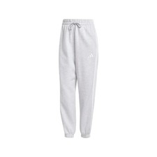 adidas Essentials 3Stripes Fleece LooseFit Joggers Womens Grey Casual Athletic B