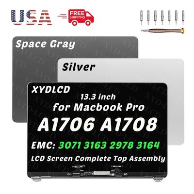 for MacBook Pro A1706 A1708 MLH12LL/A MLVP2LL/A LCD Screen Assembly Replacement