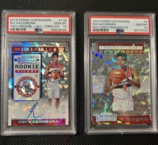 19-20 Contenders Rookie Tickets Rui Hachimura #138 Cracked Ice Ticket /25 PSA 10