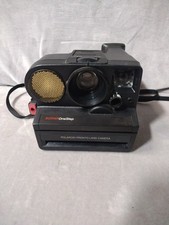 Vintage Polaroid Sonar One Step Pronto Land Camera w/ Strap and case UNTESTED