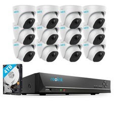 Reolink 4K PoE Überwachungskamera Aussen Set 16CH 4TB NVR 24/7 Videoüberwachung