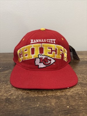 Vintage Kansas City Chiefs Starter Hat SnapBack Natural Tri Power Wool Red