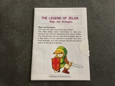 Legend Of Zelda NES Map Only Insert Nintendo Entertainment System 