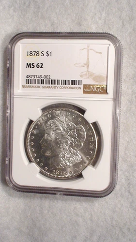 1878 S Morgan Dollar NGC MS62 UNCIRCULATED BETTER DATE $1 Coin BUY IT NOW!
