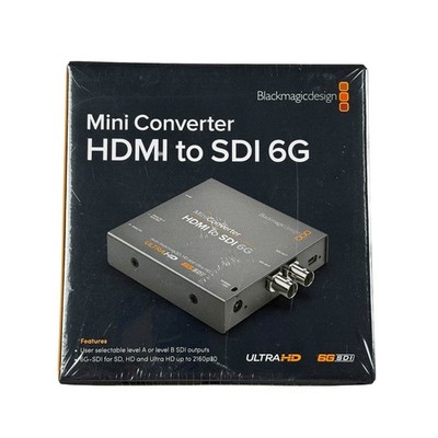 Blackmagic Design Mini Converter HDMI to SDI 6G Ultra HD 4K CONVMBHS24K6G New