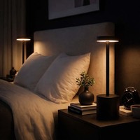 Tischlampe Beistellleuchte Tischleuchte Led Touchdimmer Schwarz H 34 Cm 2Er Set