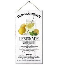 Old-Fashioned Lemonade Sign Decor, Hanging Wood Sign Home Summer Sign-7