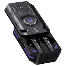 Transformers TF-T76 TWS Bluetooth Earbuds with Mic, Mecha Armor Case - Megatron