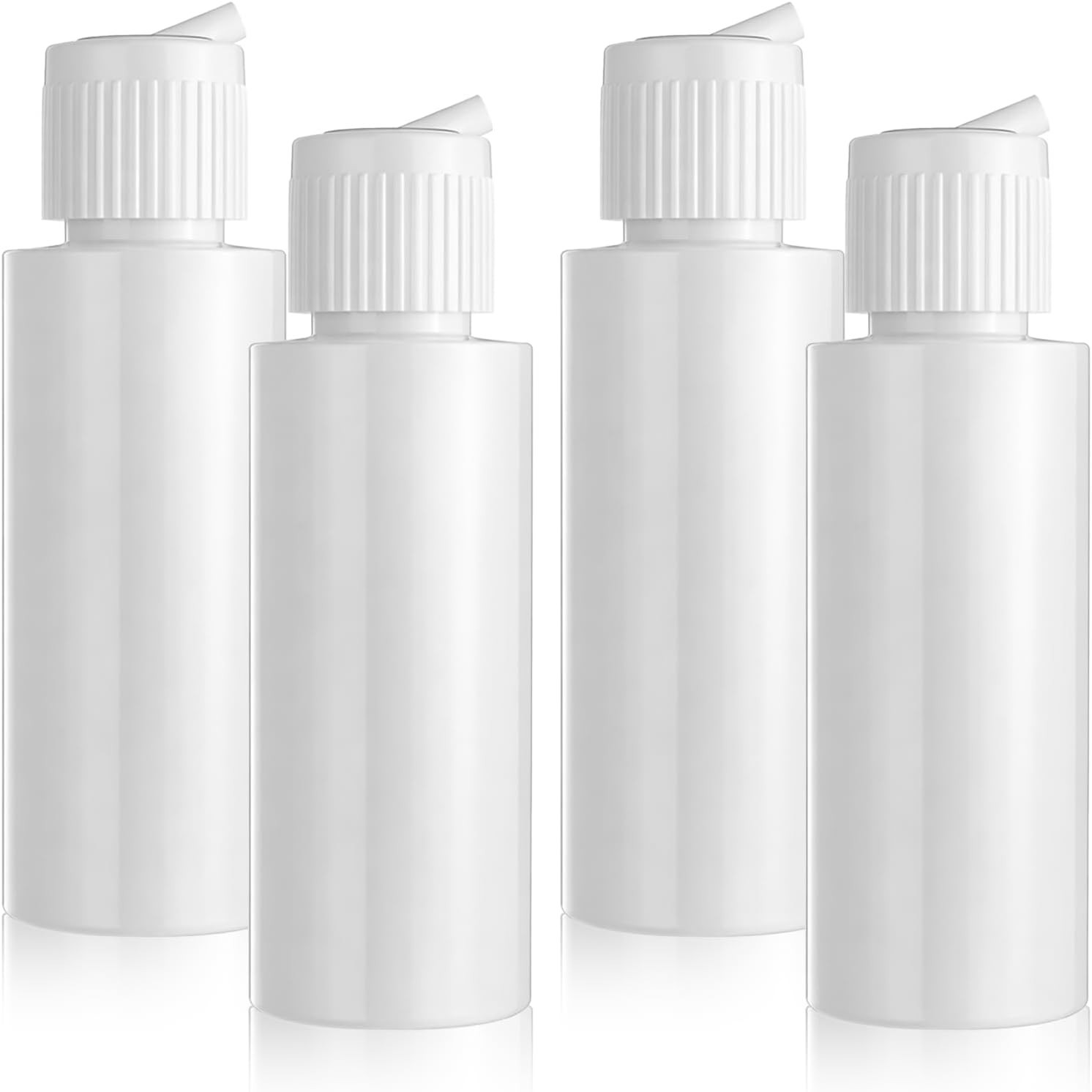 2 Oz Travel Squeeze Bottle with Flip-top Pour Spout, 4Pcs Sm