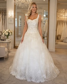 💎True Vintage funkelnde Pailletten verziert Rose Brautkleid passt Größe 12 £695