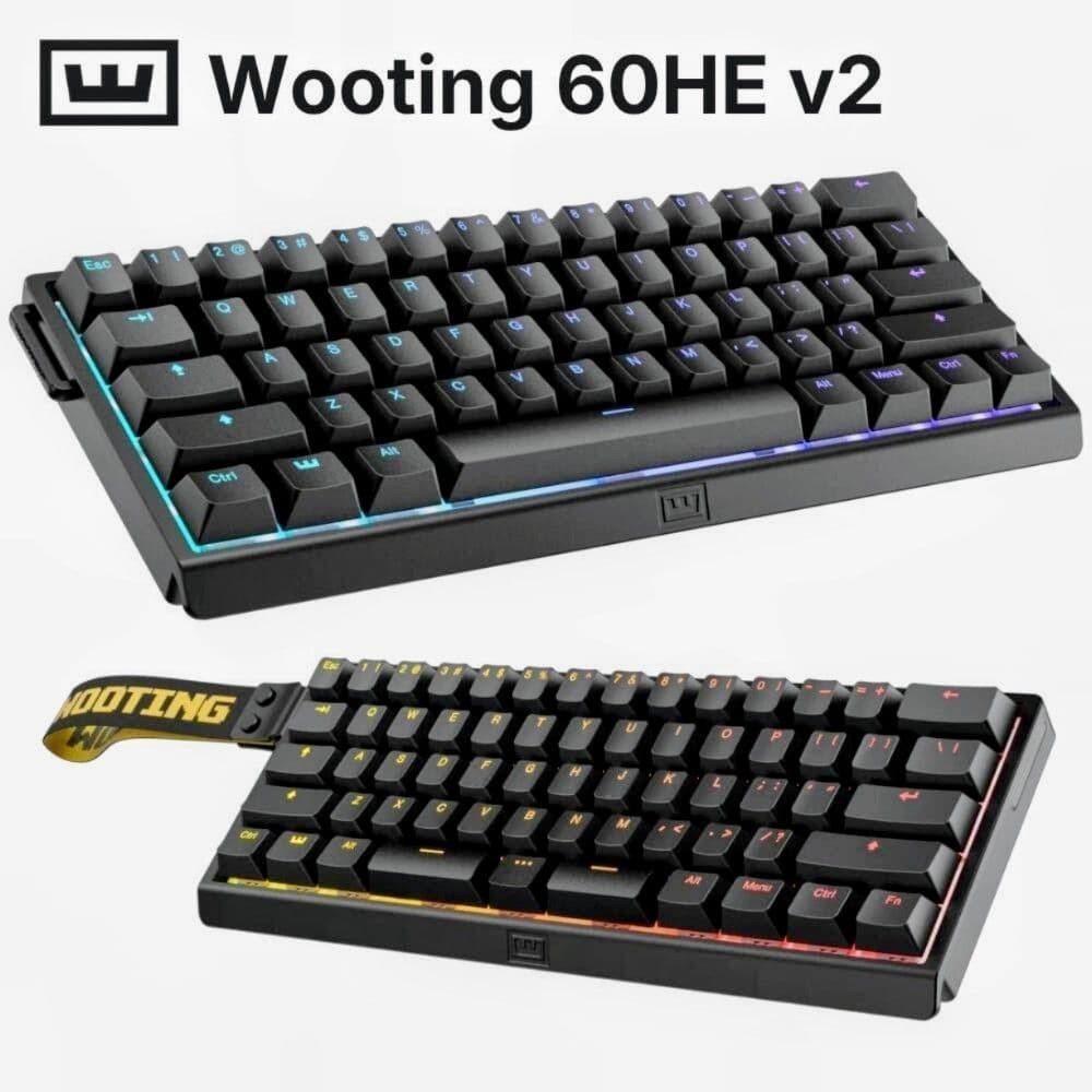 キーボード wooting 80he Lekker V2 L60 Linear jis Wooting 60HE V2 Gaming Keyboard 60% Layout Lekker Switch Black