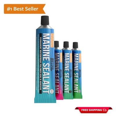 3 Oz Waterproof Marine Sealant - Flexible, High-Temperature Adhesive for Repairs