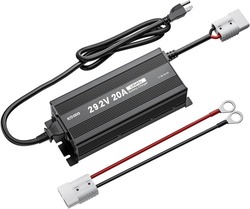 Redodo 29.2V 20A Update MINI Size LiFePO4 Battery Charger Fast AC-DC -Good