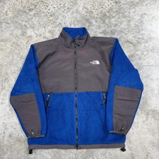 The North Face Jacket Youth XL Blue Gray Fleece Full Zip Denali Style Outdoor