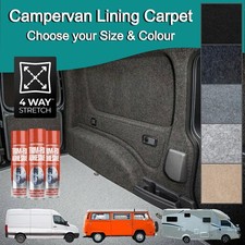 4 Way Stretch Van Lining Carpet Campervan Motorhome VW Transporter Trim Fix