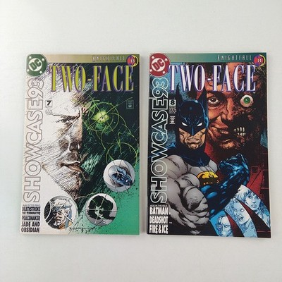 Showcase 93 #7 #8 Two-Face Batman Lot VF (1993 DC Comics)