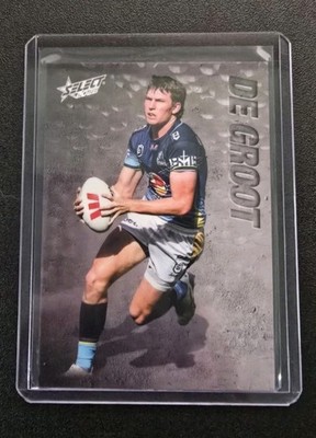 2026 Select NRL League Heroes E49 JAYLAN DE GROOT Etched /185 Titans