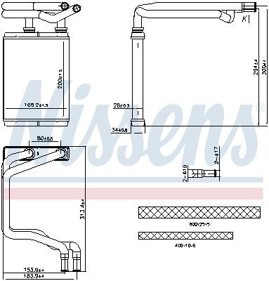 Chauffage NISSENS 707291 Anti-Buée et Chaleur Habitacle OE 79110S6DG01