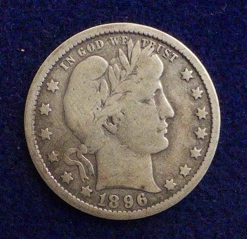 VERY RARE Beautiful 1896-O U.S. Barber Quarter (SILVER) KM 114