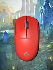 Logitech G Pro x Superlight Wireless Optical Gaming Mouse  Red  Micro-USB