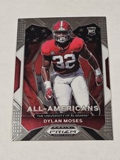 Dylan Moses 2021 Panini Prizm Draft Picks #190 Alabama Crimson Tide