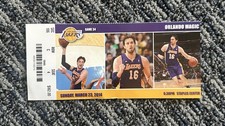 2014 March 23 LA Lakers vs. Orlando Magic Full NBA Ticket🏀Gasol Nick Young Kobe