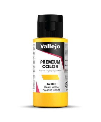 Premium Color Acrylfarbe Gelb, für Airbrush, hohe Widerstandsfähigkeit gegen ...