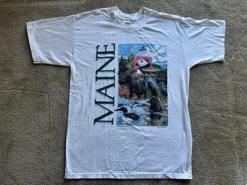 Vintage 80s 1980 Groan McGurn Maine Single Stitch T Shirt Ra 1980s vintage concert t-shirt, vintage, size L, single stitch, B+ condition