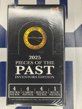 2025 🔥 🔥 Pieces of the Past Inventors Edition Hobby Box New Relic Cards
