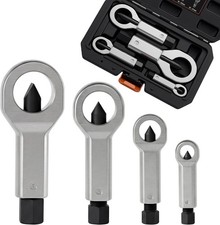4-piece Heavy Duty Nut Splitter Set Nut Removal Tool 9-27mm 4-piece Heavy Duty Nut Splitter Set Nut Removal Tool 9-27mm