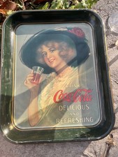 vintage coca cola metal tray
