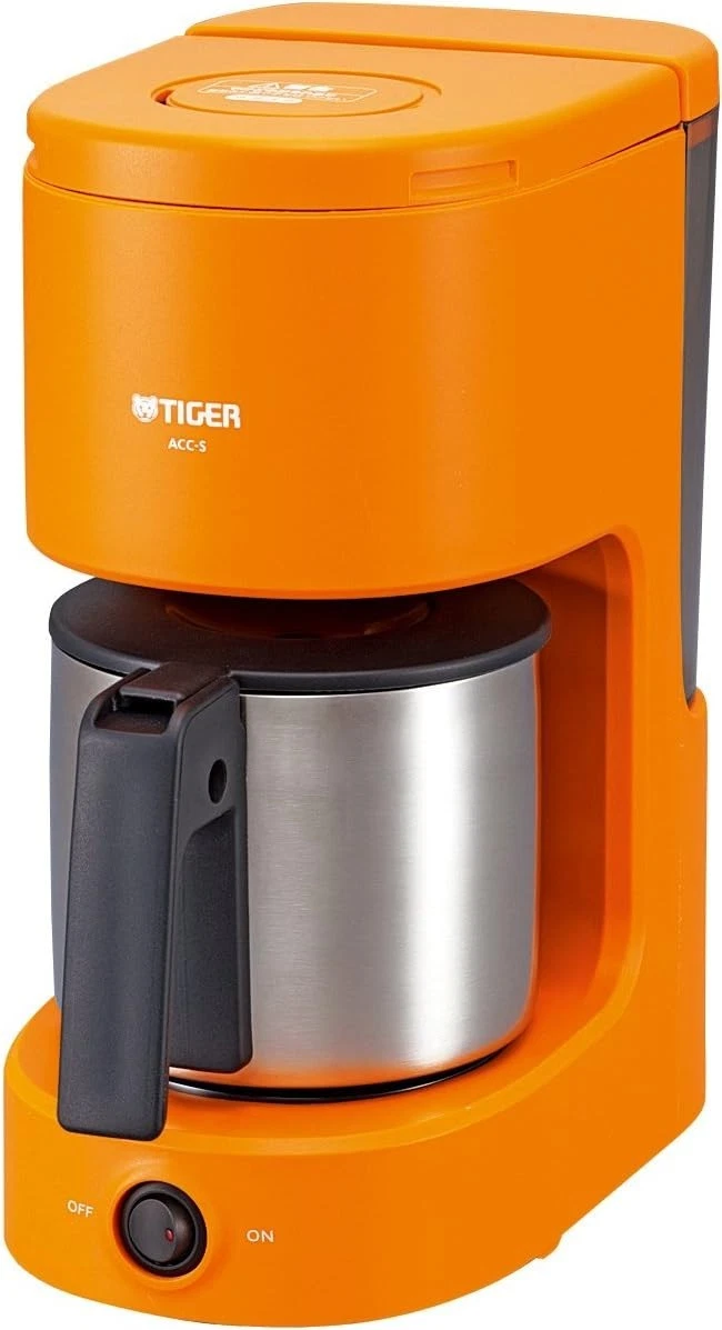 Tiger Coffee Maker 6 Cups Stainless Steel Server Orange ACC-S060-D from Japan