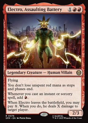 #ad #ad Electro Assaulting Battery Marvel#x27;s Spider Man Regular MTG Magic The Gathering $4.49