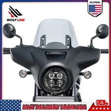 WOLFLINE Headlight Fairing Windshield &Bracket For Honda Rebel CMX1100 2021-2025