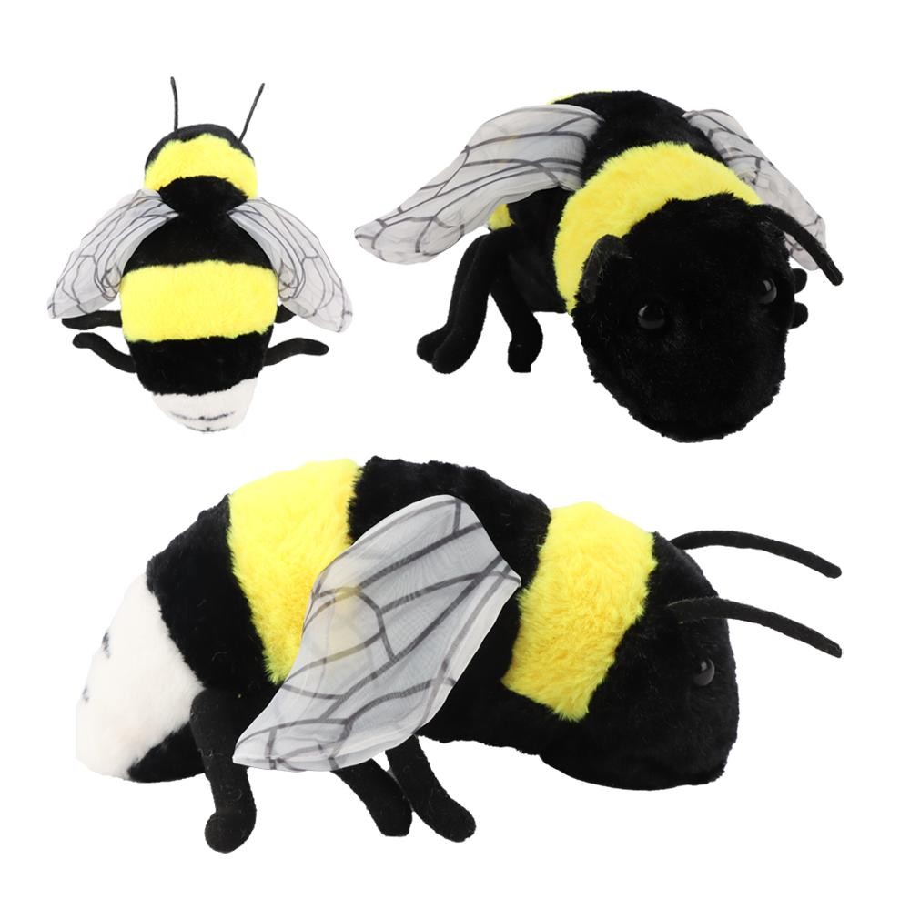 Lifelike Bee Plush Toy Soft Stuffed Cute Toy Insect Bee Plush