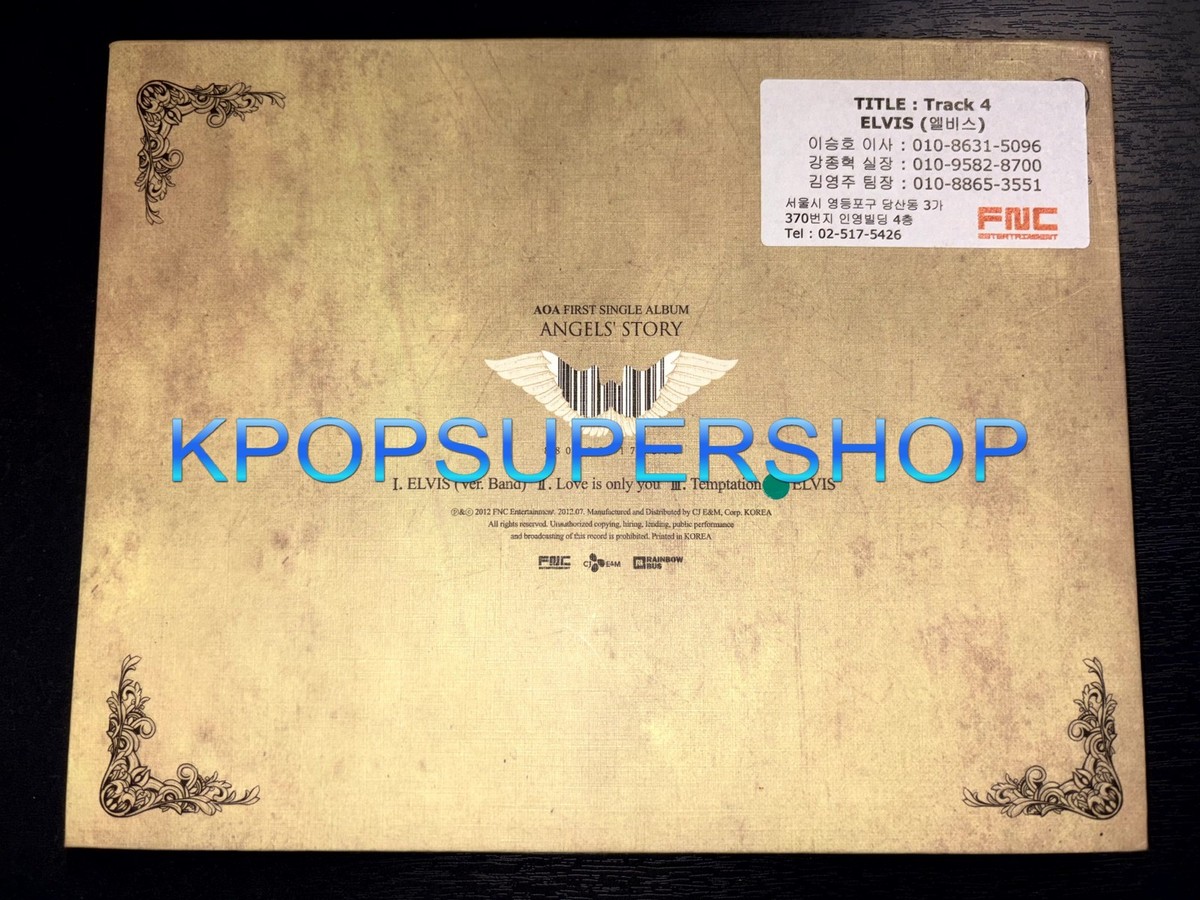 AOA 1st Single Album Vol. 1 Angels' Story CD Great Condition 1st