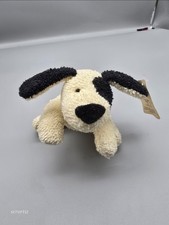 Russ Home Buddies Ringo the Dog Bean Bag Plush Vintage Terry Cream Black 1996