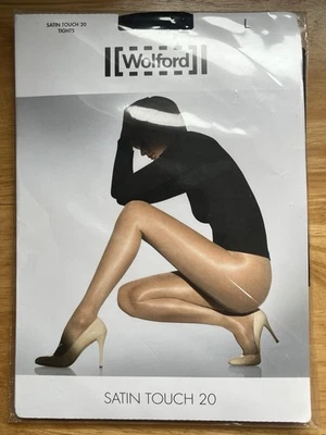 Wolford satin sheen tights 20D colour Black size Large brand new sealed - Image 1 of 4