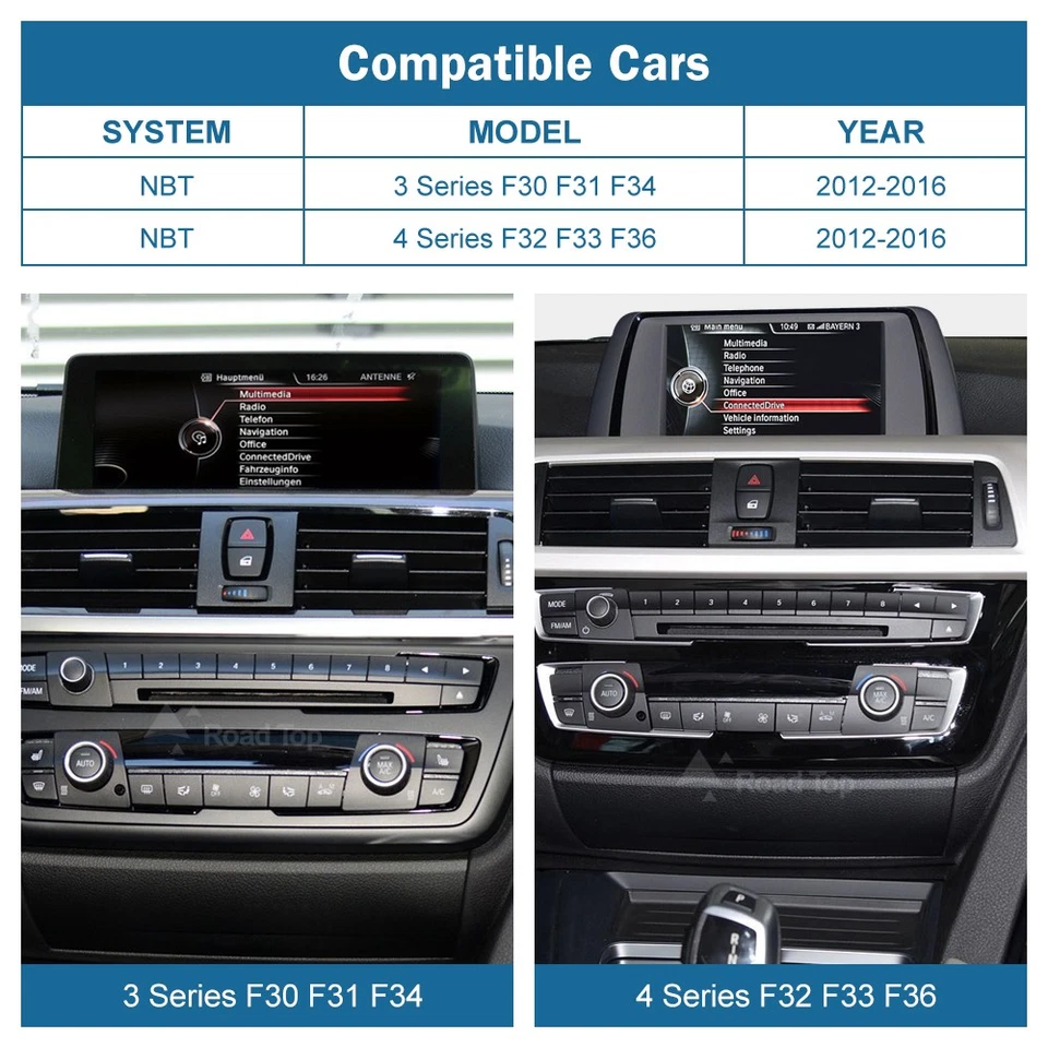 Pantalla táctil CarPlay Linux para BMW Serie 3 4 F30 F31 F32 F33 F34 F36 2012-2016 Foto 4 de 4