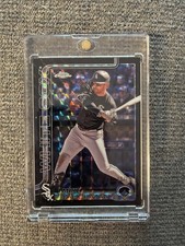 2025 Topps Chrome Logofractor Mike Tauchman Black /10 White Sox Color Match