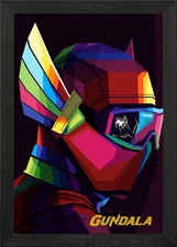 Gundala Pop Art Poster Framed Wall Art Poster Canvas Print Picture