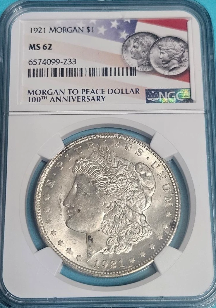 MS 62 Graded 1921 Year Morgan US Dollars (1878-1921) for sale | eBay