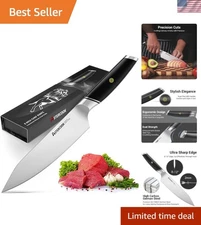 Dishwasher Safe 8-Inch Chef Knife with Ergonomic Handle for Effortless Cooking