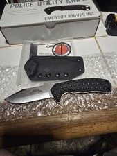 EMERSON POLICE UTILITY KNIFE WITH SHEATH USA MADE NEW IN THE BOX 