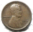 1915-D Lincoln Wheat Cent Fine/Very Fine Condition RIM CUD GREAT LOOKING COIN
