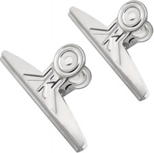 Extra Large Bulldog Clips - 2 PCS 20Cm Jumbo Stainless Steel XL Bull Binder Pape