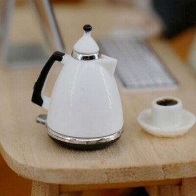 Dollhouse 1/12 Scale Miniature Kettle Kitchen Appliance Cookware Kitchenware